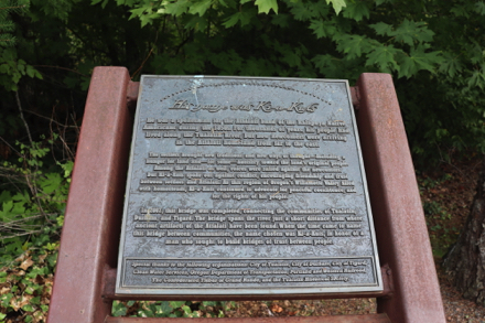 Plaque: Ki-a-Kuts, a spokesman for the Atfalati tribe of Kalapula indigenous people – stewards for 1000s of years